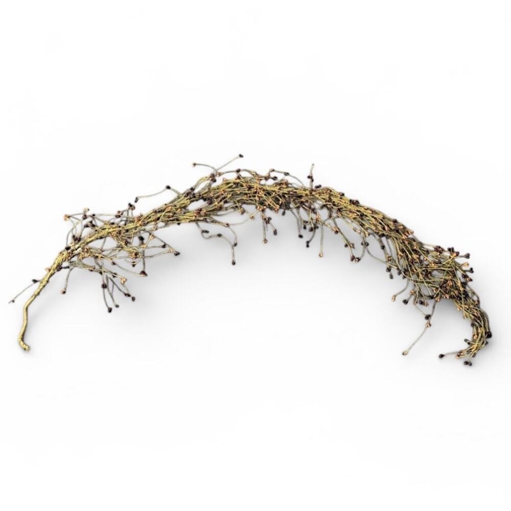 Red/Tan Pip Berry Garland 4'